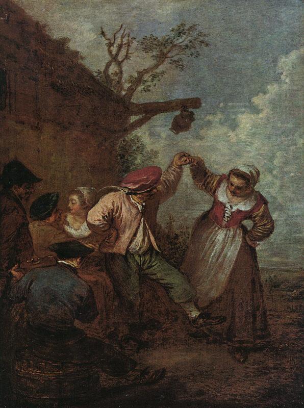 Jean-Antoine Watteau Peasant Dance oil painting picture